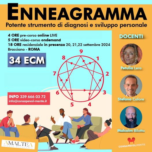 ENNEAGRAMMA: UNO STRUMENTO POTENTE DI DIAGNOSI E SVILUPPO PERSONALE (34 ECM)